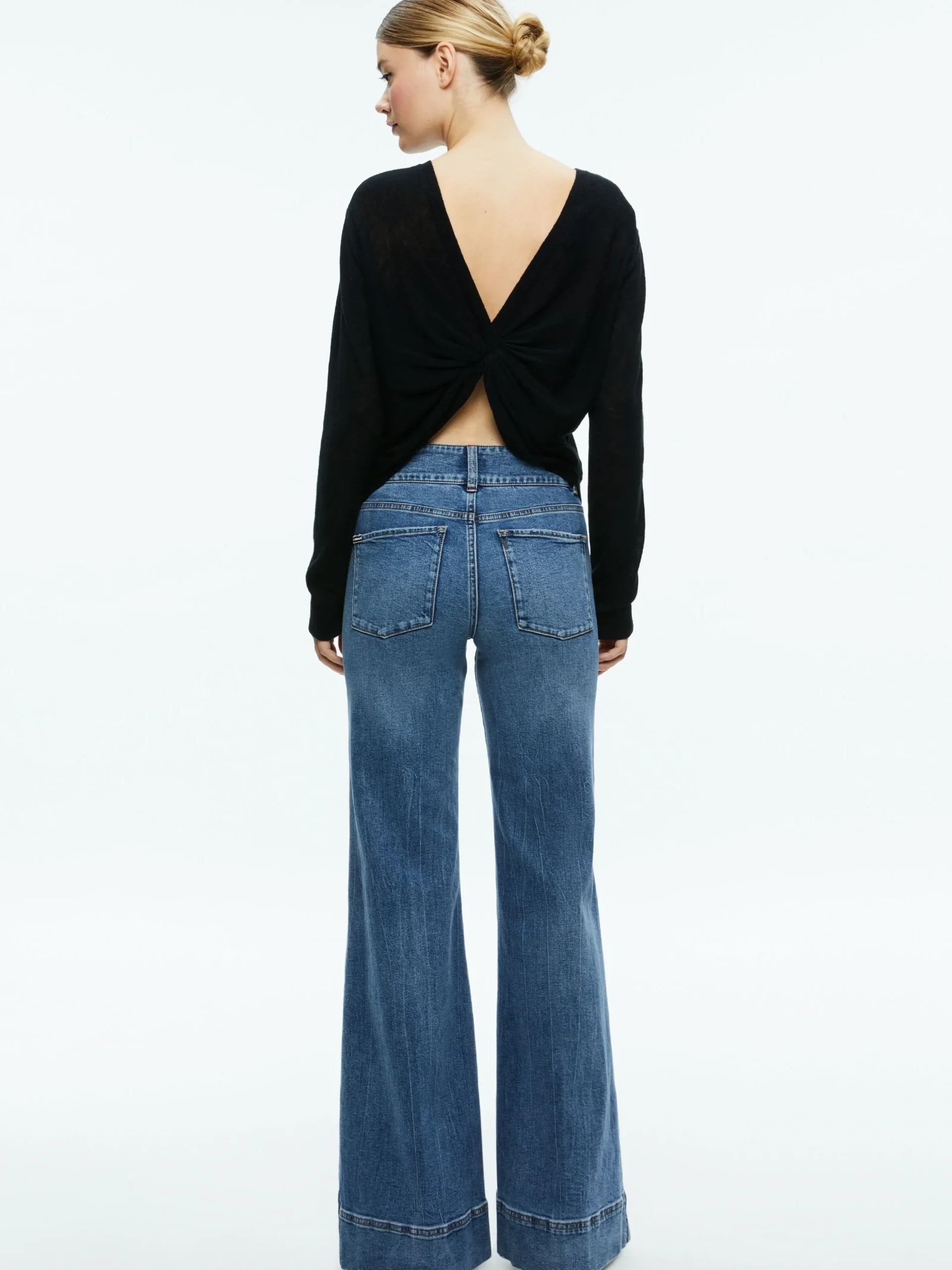 Alice and Olivia ESSENTIALS|SWEATERS*AKERS REVERSIBLE PULLOVER