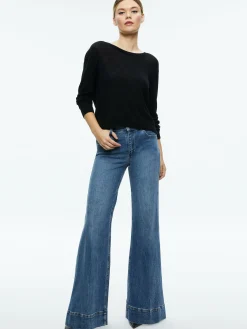 Alice and Olivia ESSENTIALS|SWEATERS*AKERS REVERSIBLE PULLOVER