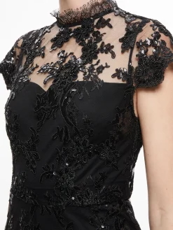 Alice and Olivia JUMPSUITS*ALAINA EMBELLISHED LACE ROMPER