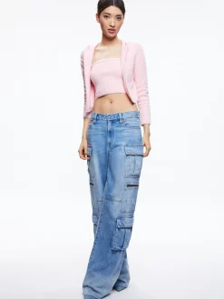 Alice and Olivia SWEATERS|TOPS*ALISON TUBE TOP SWEATER