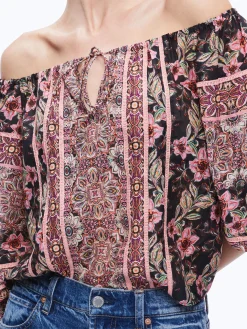 Alice and Olivia TOPS*ALTA OFF THE SHOULDER TOP