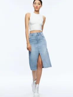 Alice and Olivia TOPS*AMITY SLEEVELESS CROPPED TANK