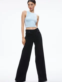 Alice and Olivia SWEATERS*AMITY SLEEVELESS CROPPED TANK