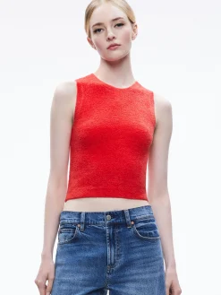 Alice and Olivia STACEY'S FAVORITES|TOPS*AMITY SLEEVELESS CROPPED TANK