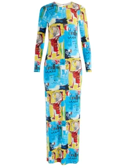 Alice and Olivia STACEY'S FAVORITES|GUEST OF*A+O X BASQUIAT DELORA MAXI DRESS