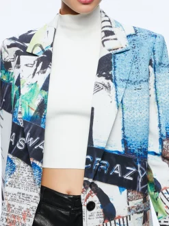 Alice and Olivia JACKETS + COATS*A+O X BASQUIAT DENNY BLAZER