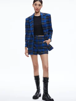 Alice and Olivia MATCHING SETS*ASHLEY OVERSIZED BLAZER + MAEVE MIDI SLIP SKIRT
