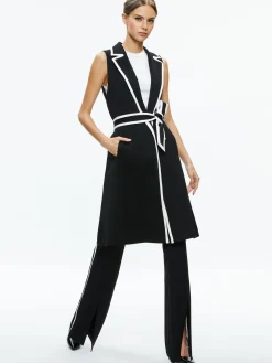 Alice and Olivia ESSENTIALS|THE WORKWEAR EDIT*AUBREY LONG TRENCH VEST