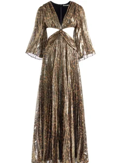 Alice and Olivia MAXI|DRESSES*BAHAMA V-NECK CUT OUT MAXI DRESS