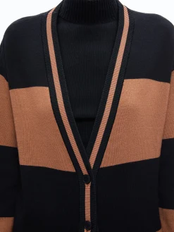 Alice and Olivia SWEATERS*BARRY OVERSIZED V-NECK CARDIGAN