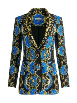 Alice and Olivia MATCHING SETS*BREANN FITTED BLAZER + TEENY FIT FLARE BOOTCUT PANT