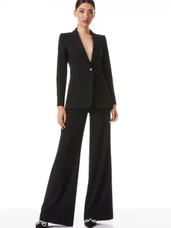 Alice and Olivia ESSENTIALS|THE WORKWEAR EDIT*BREANN LONG FITTED BLAZER