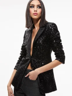 Alice and Olivia JACKETS + COATS*BREANN SEQUIN FITTED BLAZER