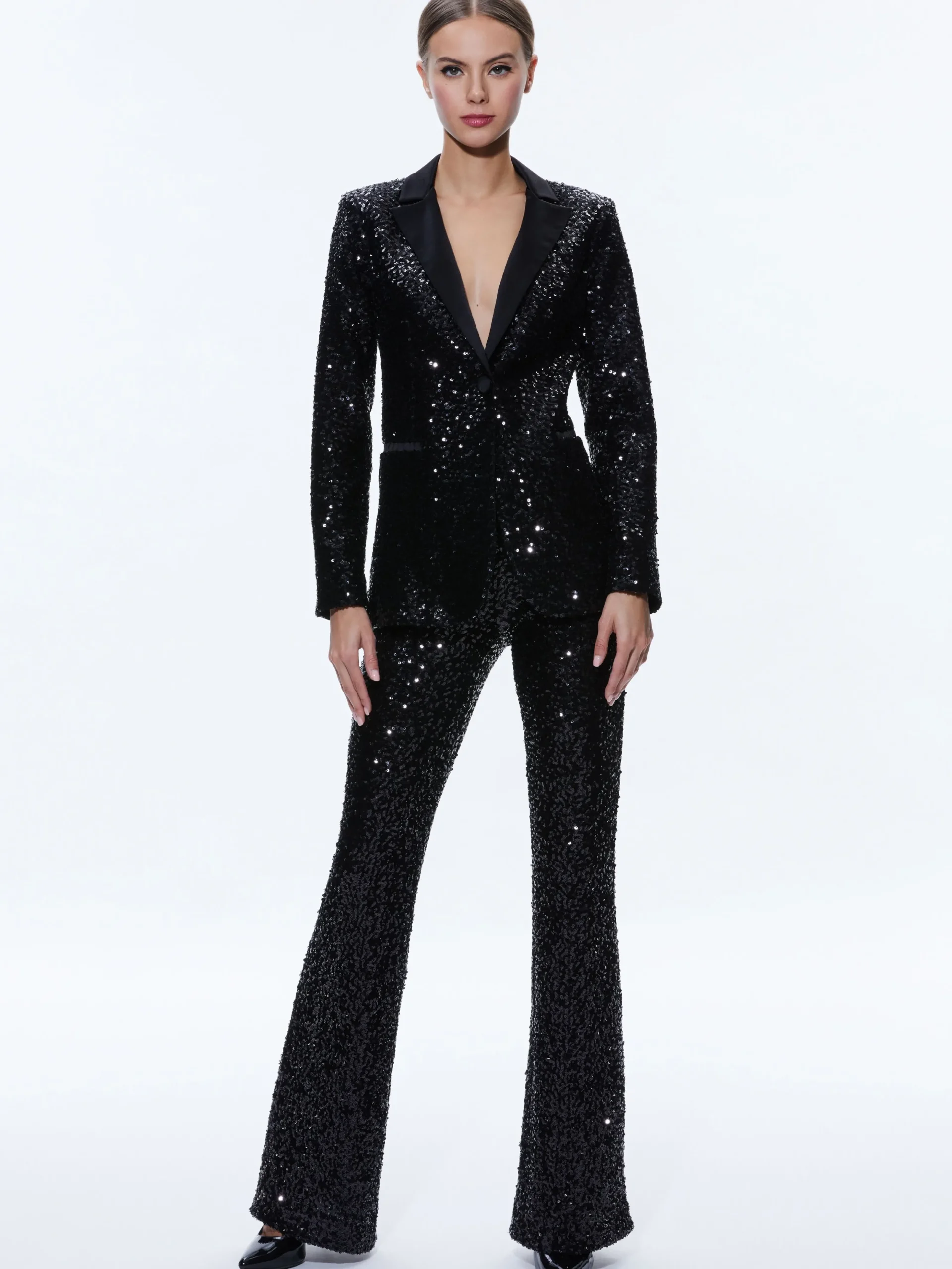 Alice and Olivia JACKETS + COATS*BREANN SEQUIN FITTED BLAZER