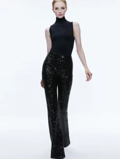 Alice and Olivia MATCHING SETS*BREANN SEQUIN FITTED BLAZER + LARA SEQUIN BOOTCUT PANT