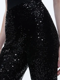 Alice and Olivia MATCHING SETS*BREANN SEQUIN FITTED BLAZER + LARA SEQUIN BOOTCUT PANT