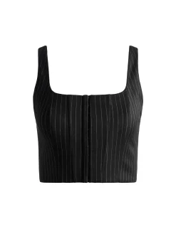 Alice and Olivia MATCHING SETS*BRESLIN CORSET TOP + SIOBHAN FRONT WRAP MIDI SKIRT