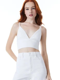 Alice and Olivia JEAN SHOP|TOPS*CARLI DENIM BRA TOP