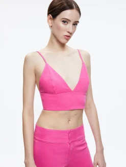 Alice and Olivia JEAN SHOP|TOPS*CARLI DENIM BRA TOP