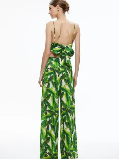 Alice and Olivia TOPS*CARLI TIE BACK BRA TOP