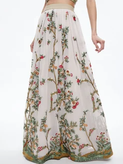 Alice and Olivia SKIRTS*CATRINA EMBELLISHED GOWN MAXI SKIRT