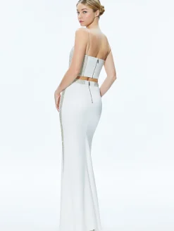 Alice and Olivia MATCHING SETS*CERESI EMBELLISHED CROP TOP + MARILYNN EMBELLISHED MAXI SKIRT