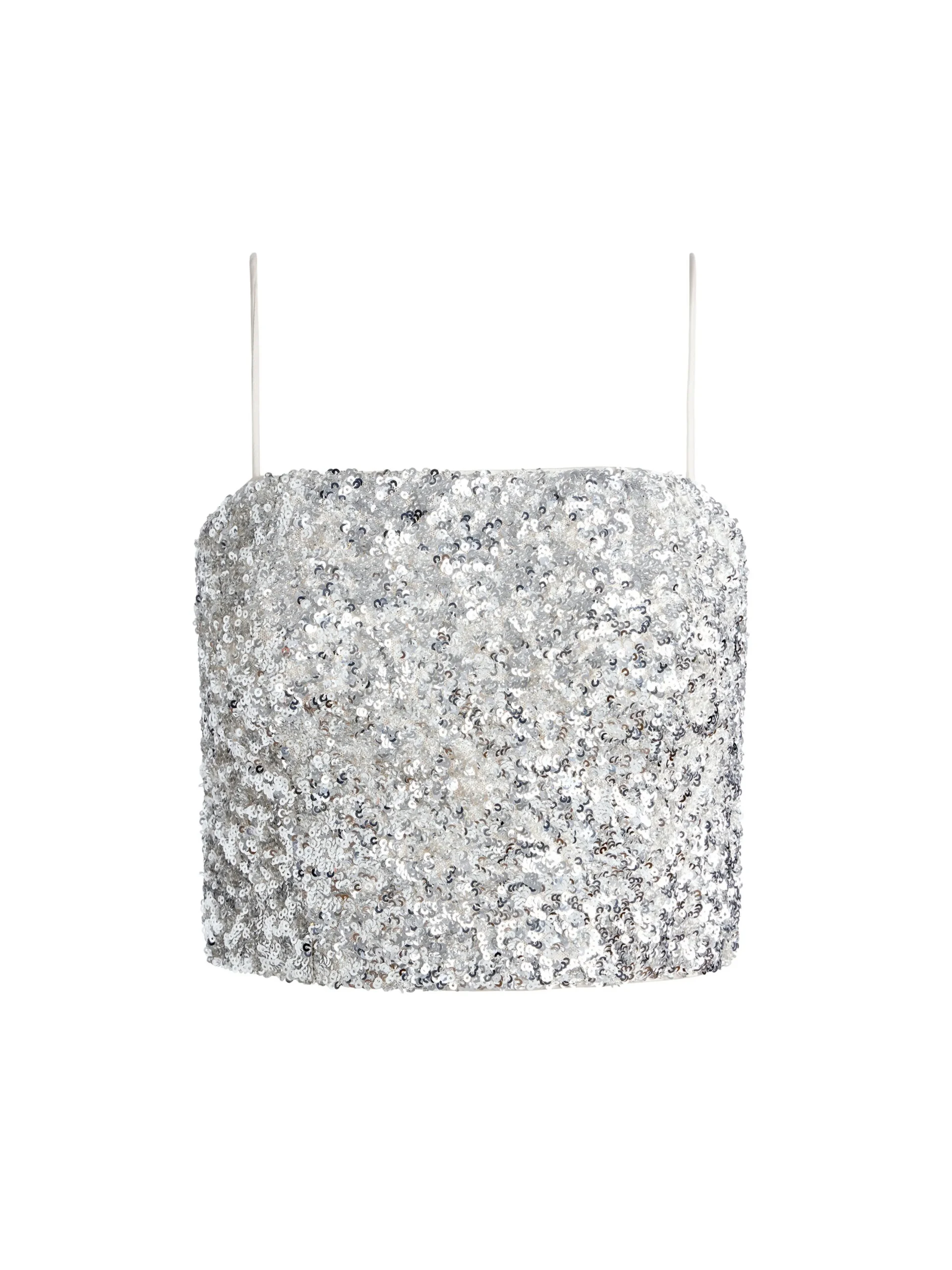 Alice and Olivia TOPS*CERESI SEQUIN BANDEAU CROP TOP