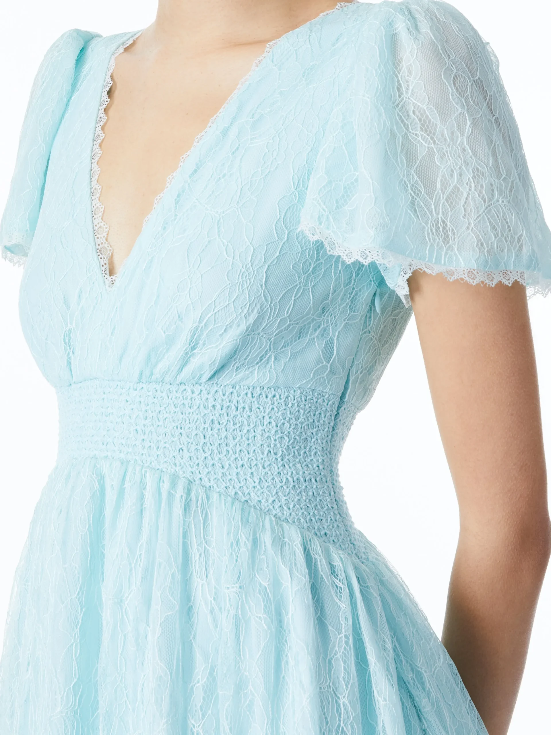 Alice and Olivia MAXI|DRESSES*CHARLSIE SMOCKED WAIST DRESS
