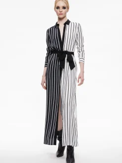 Alice and Olivia ESSENTIALS|MAXI*CHASSIDY MAXI SHIRT DRESS