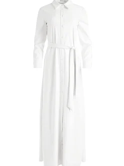 Alice and Olivia ESSENTIALS|MAXI*CHASSIDY VEGAN LEATHER MAXI SHIRT DRESS