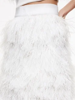 Alice and Olivia SKIRTS*CINA FEATHER MINI SKIRT