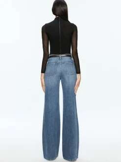 Alice and Olivia ESSENTIALS|TOPS*CLARINDA TURTLENECK BODYSUIT