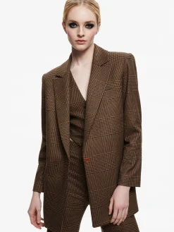 Alice and Olivia MATCHING SETS*COLLEY NOTCH COLLAR BLAZER + DEANNA HIGH WAISTED BOOTCUT PANT