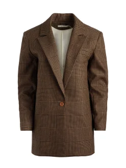 Alice and Olivia MATCHING SETS*COLLEY NOTCH COLLAR BLAZER + DEANNA HIGH WAISTED BOOTCUT PANT