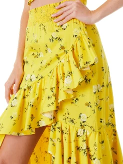 Alice and Olivia SKIRTS*CRISTINA WRAP RUFFLE SKIRT