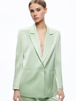 Alice and Olivia JACKETS + COATS*DENNY NOTCH COLLAR BOYFRIEND BLAZER