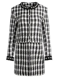 Alice and Olivia MATCHING SETS*DEON TWO-FER TWEED JACKET + MACE TWEED MINI SKORT