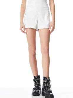 Alice and Olivia VEGAN LEATHER|ESSENTIALS*DONALD VEGAN LEATHER SHORT