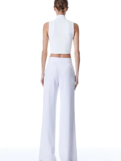 Alice and Olivia THE WORKWEAR EDIT|SUITS*DYLAN HIGH WAISTED WIDE LEG PANT