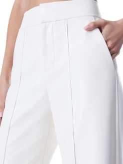 Alice and Olivia VEGAN LEATHER|ESSENTIALS*DYLAN VEGAN LEATHER WIDE LEG PANT