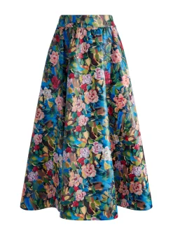 Alice and Olivia VEGAN LEATHER|SKIRTS*EARLA VEGAN LEATHER FLARE SKIRT