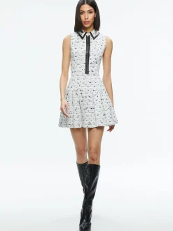 Alice and Olivia ESSENTIALS|THE WORKWEAR EDIT*ELLIS TWEED BOX PLEAT DRESS