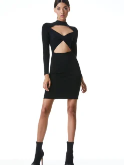 Alice and Olivia ESSENTIALS|MINI*ESTELLE TWO WAY MINI DRESS