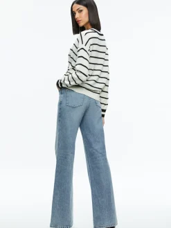 Alice and Olivia ESSENTIALS|SWEATERS*FILA CREWNECK PULLOVER