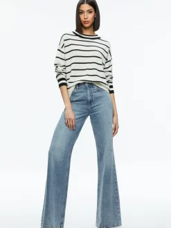 Alice and Olivia ESSENTIALS|SWEATERS*FILA CREWNECK PULLOVER
