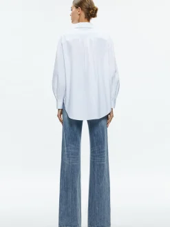 Alice and Olivia ESSENTIALS|THE WORKWEAR EDIT*FINELY HIGH-LOW BLOUSE
