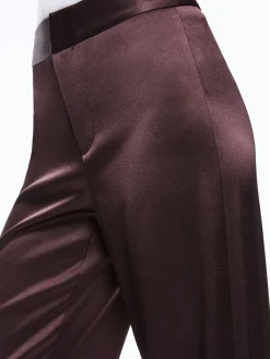 Alice and Olivia MATCHING SETS*FINELY OVERSIZED BUTTON DOWN SHIRT + JC WIDE LEG SIDE SLIT PANT