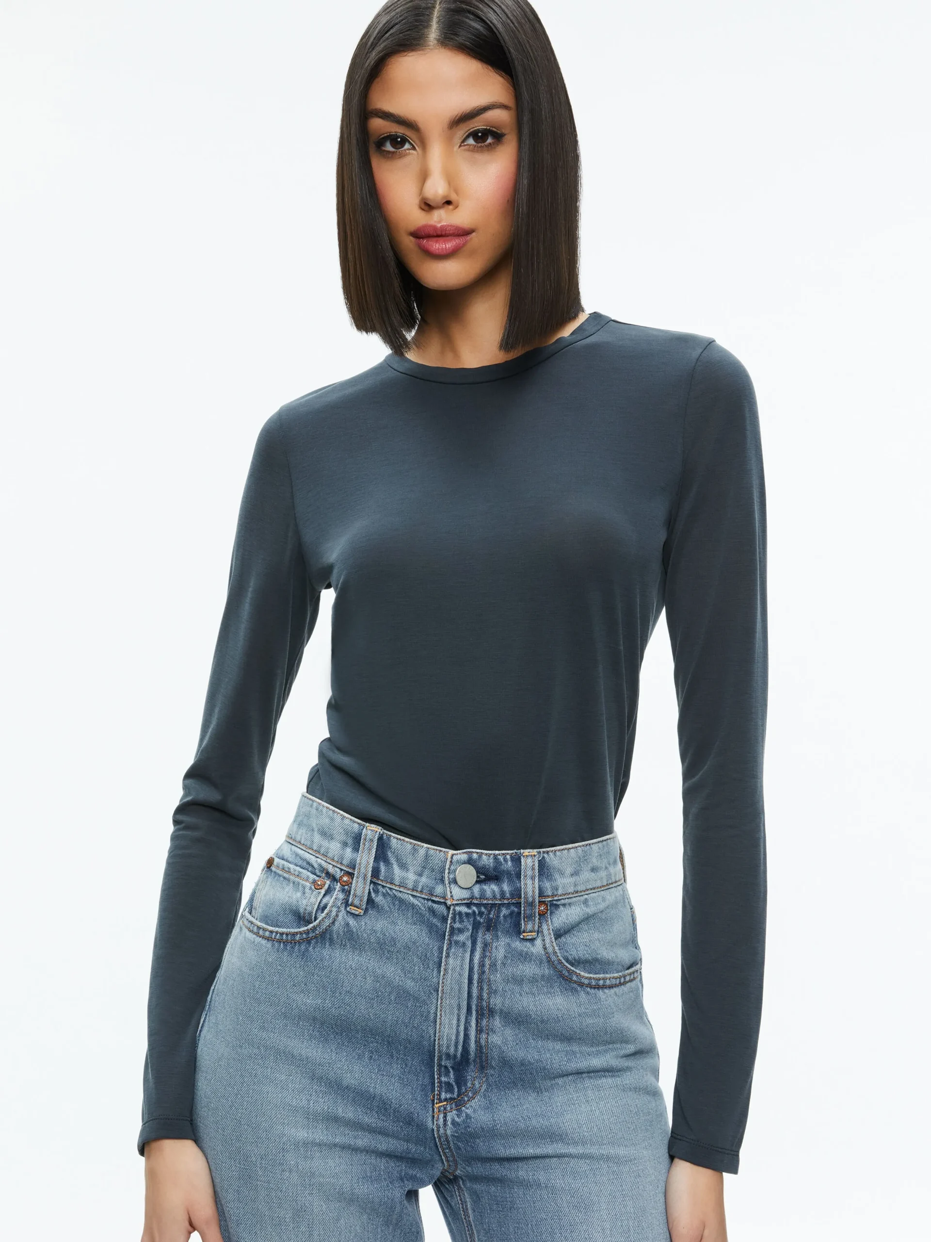 Alice and Olivia ESSENTIALS|TOPS*FITTED TEE