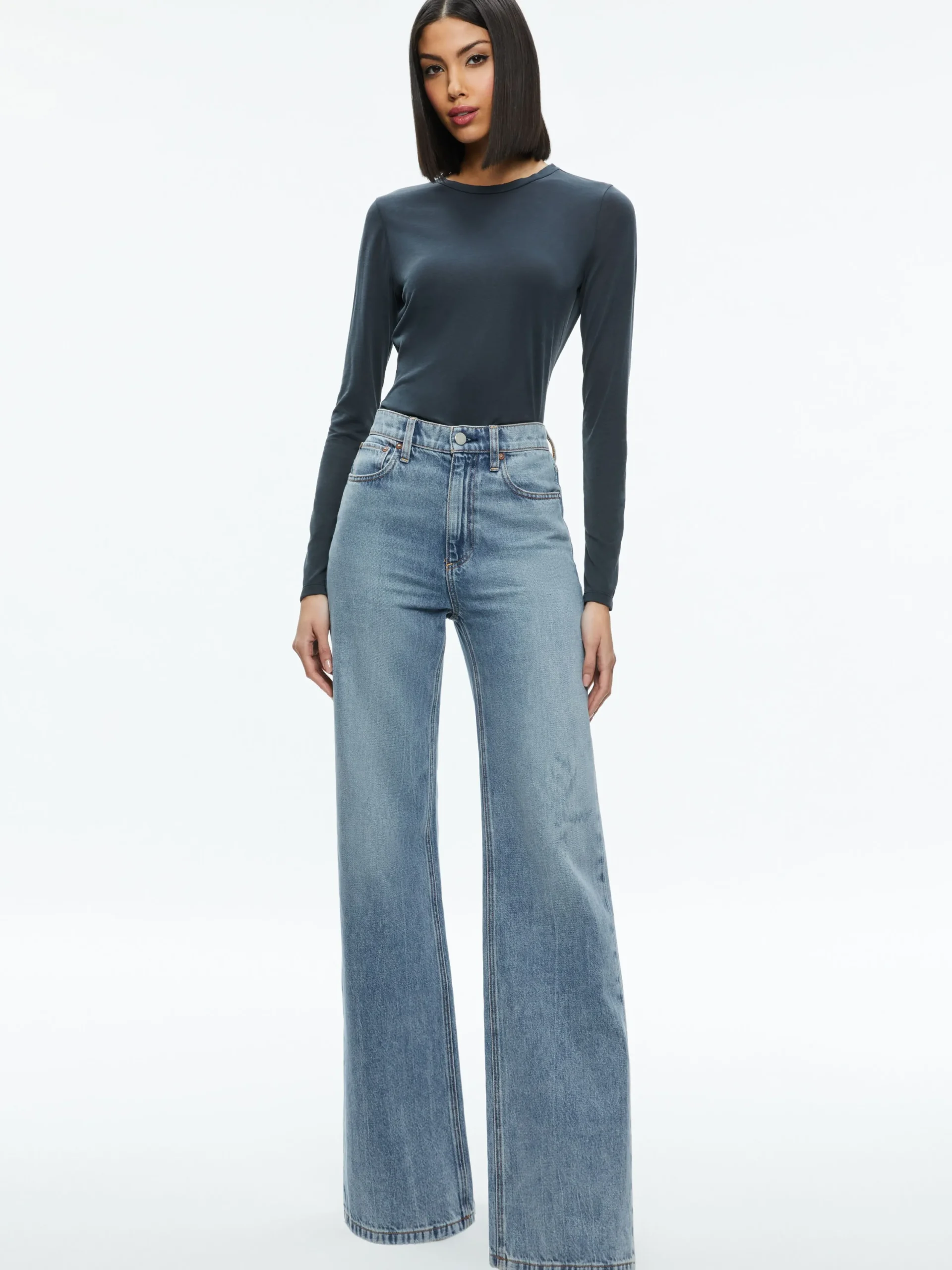 Alice and Olivia ESSENTIALS|TOPS*FITTED TEE