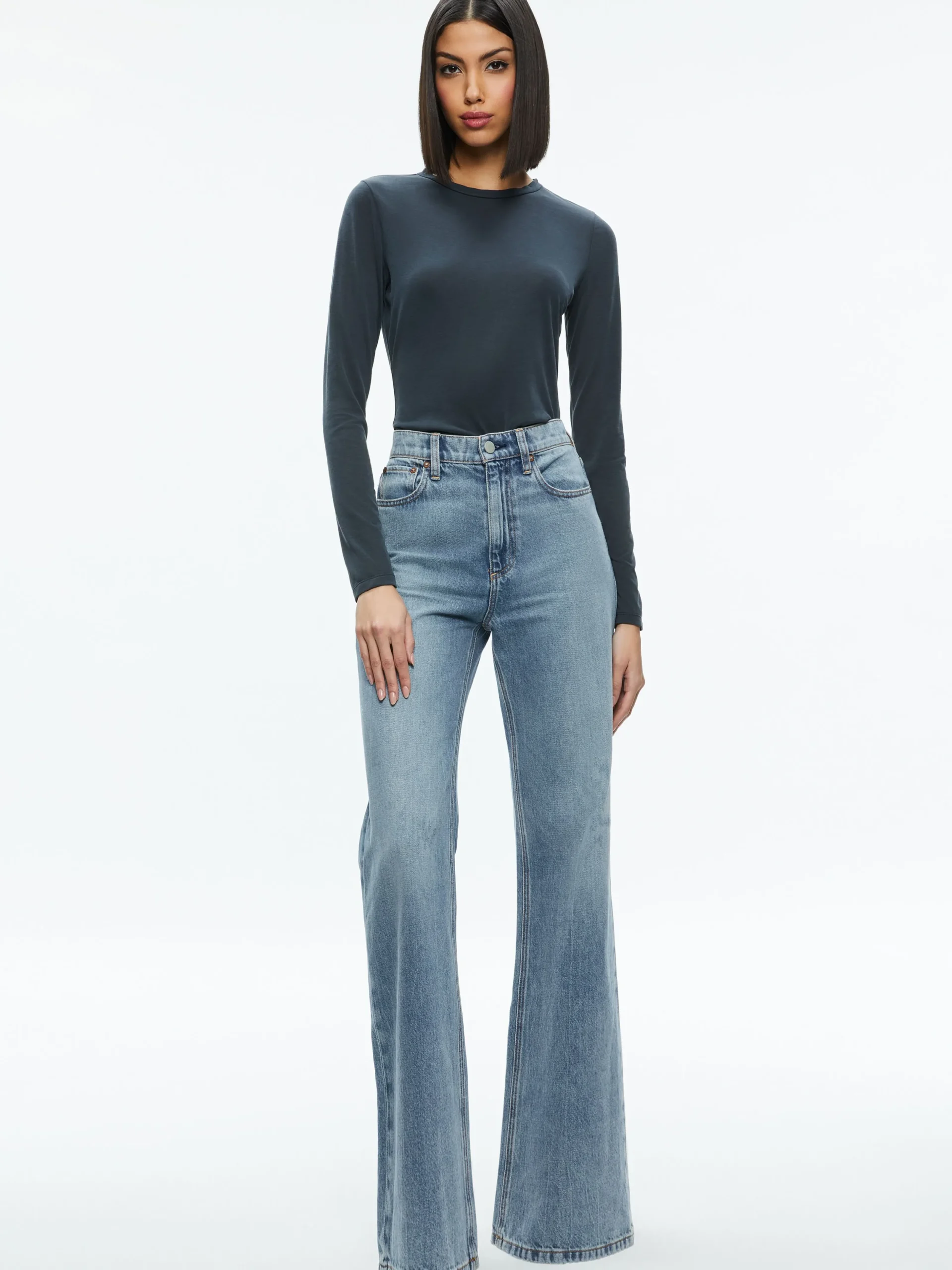 Alice and Olivia ESSENTIALS|TOPS*FITTED TEE